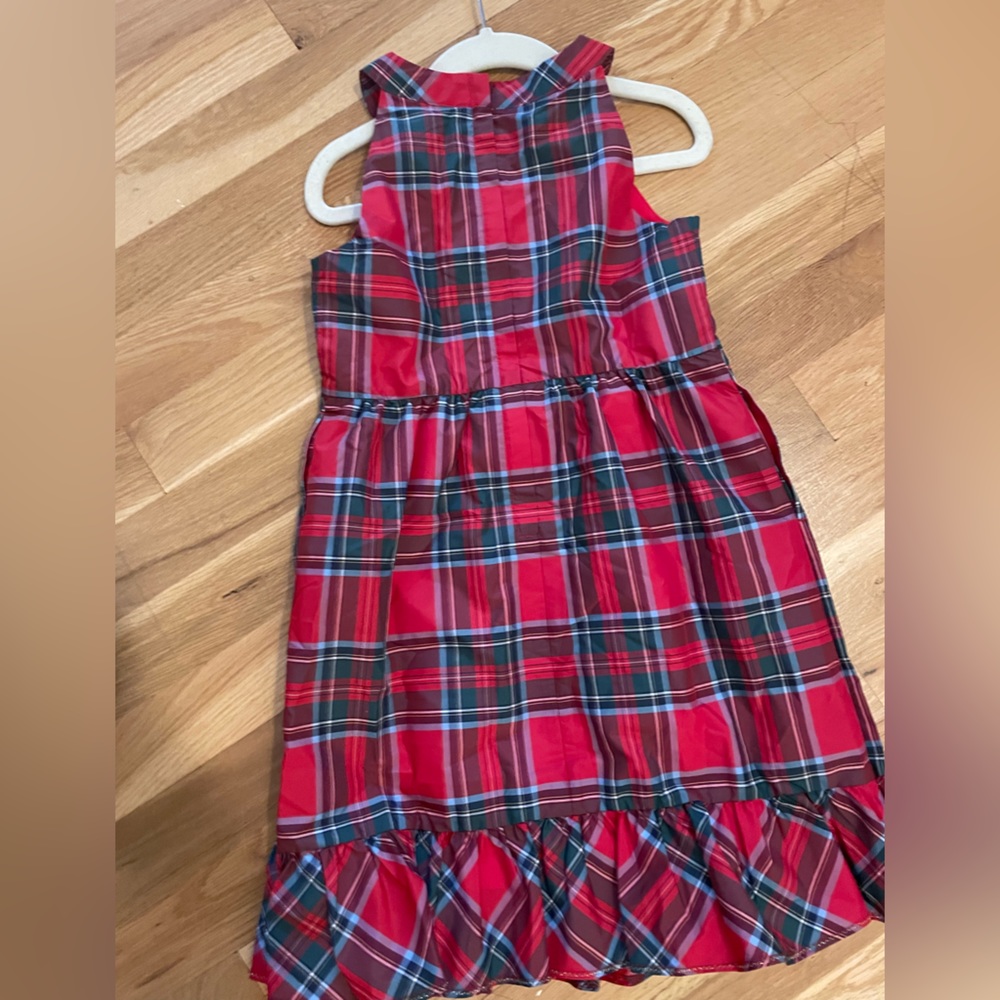 Vineyard Vines Kids Red and Green Plaid Dress